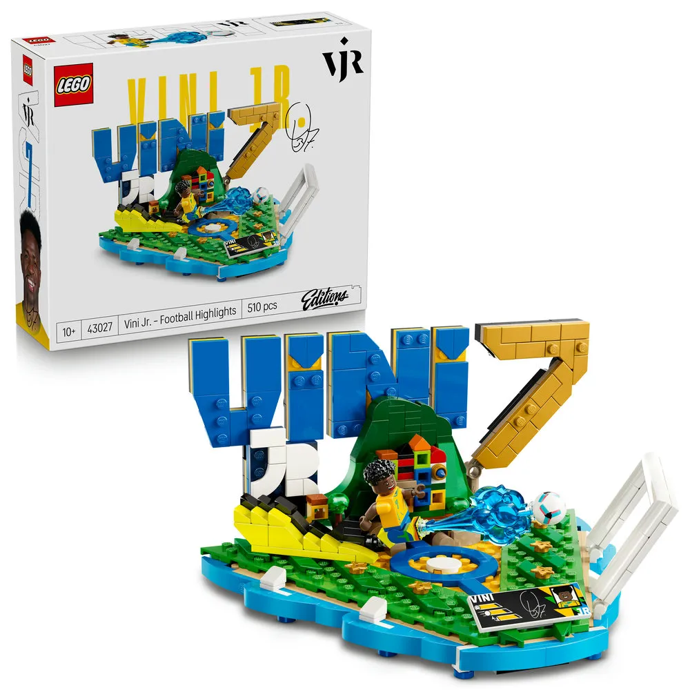 【LEGO 樂高】Editions 43027 Vini Jr.－足壇焦點(維尼修斯 居家擺設 禮物 玩具)