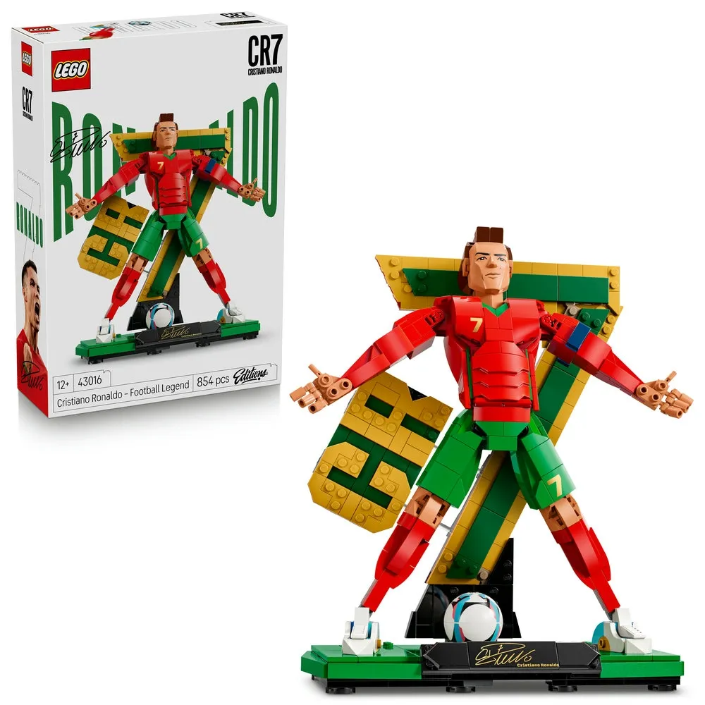 【LEGO 樂高】Editions 43016 Cristiano Ronaldo－足壇傳奇(C羅 世足 2026世界盃 禮物 玩具)