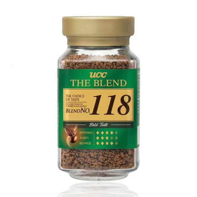 【UCC】2罐入 上島咖啡 THE BLEND 118 即溶美式無糖黑咖啡粉 日本原裝進口食品 深烘焙速溶沖泡拿鐵那堤