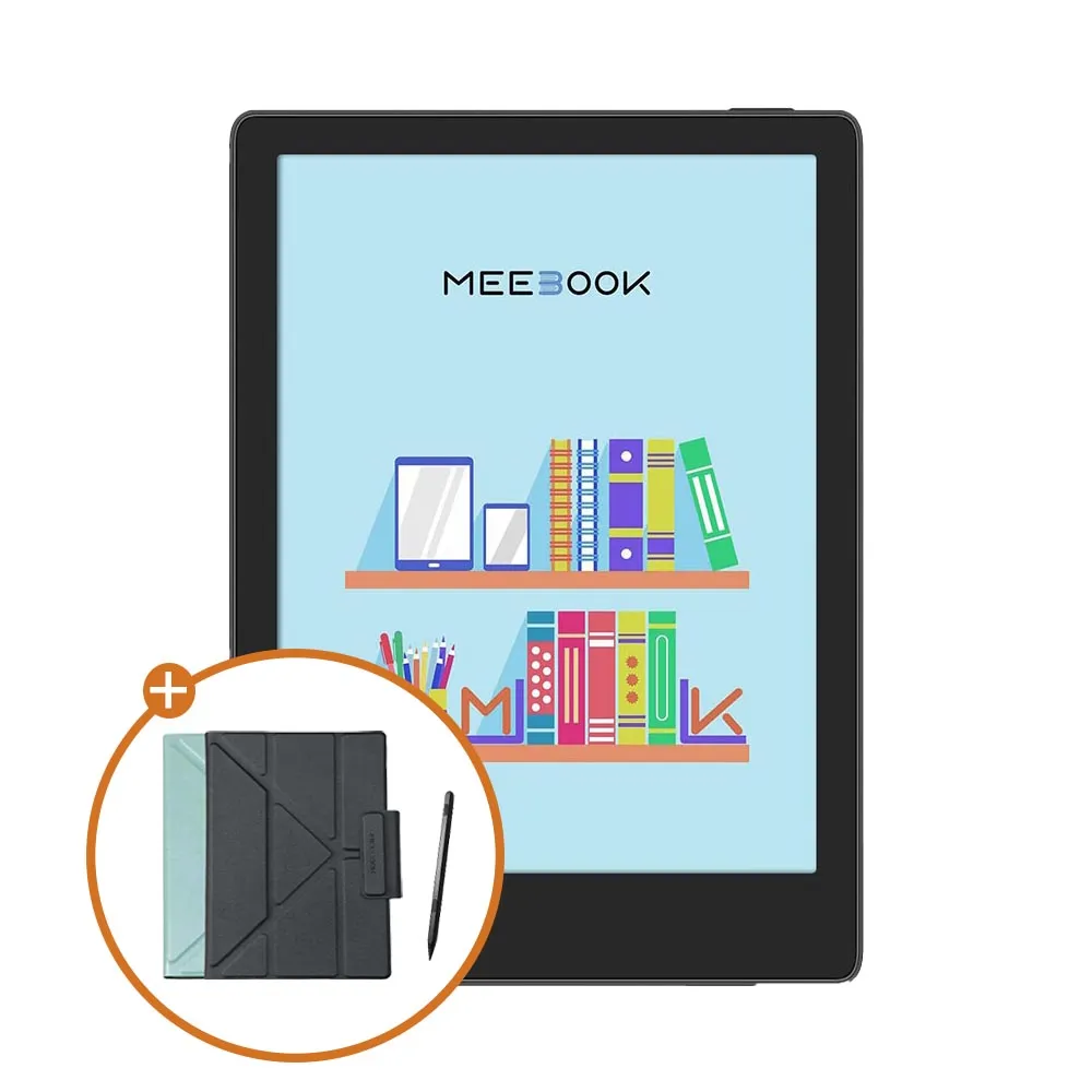 【MEEBOOK】M8C 7.8 吋彩色電子閱讀器觸控筆套組(黑色)