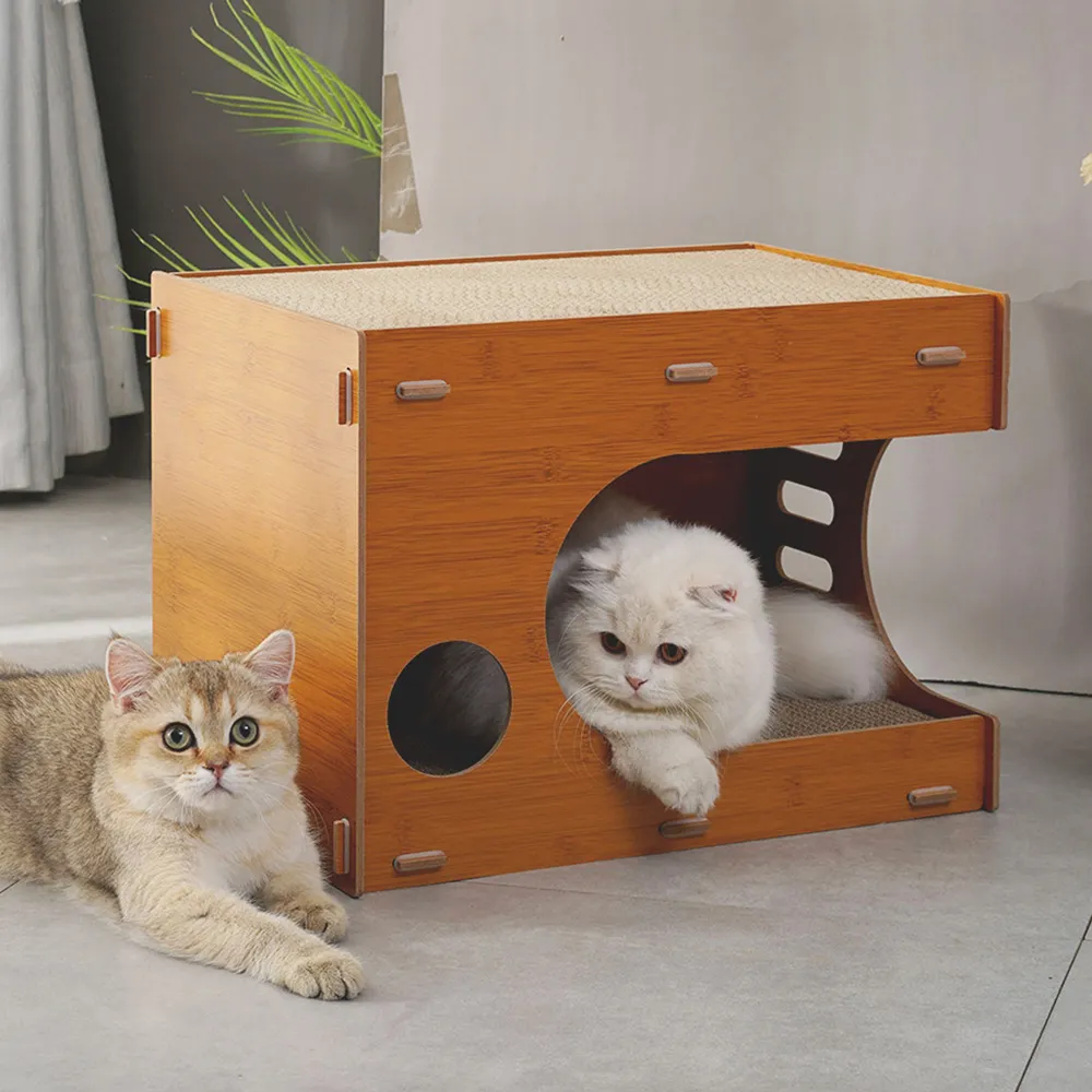 【MIAO FAIRY 喵仙兒】拼拼實木貓抓屋(貓抓板/貓玩具)