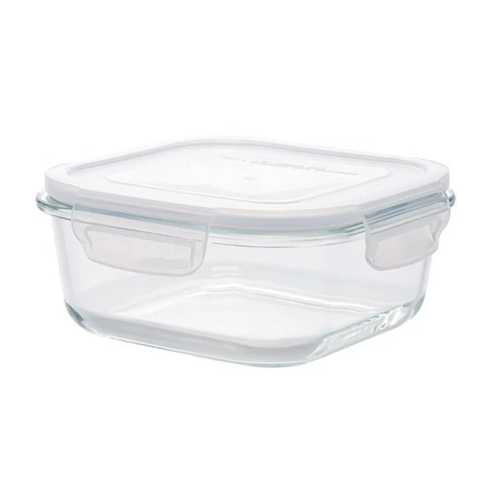 【NITORI 宜得利家居】耐熱玻璃保存容器 780ml 正方形(玻璃保存容器)