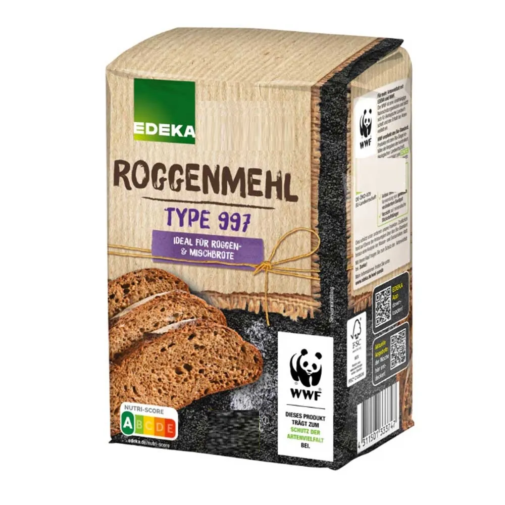 即期品【德國 EDEKA】裸麥麵粉1KG