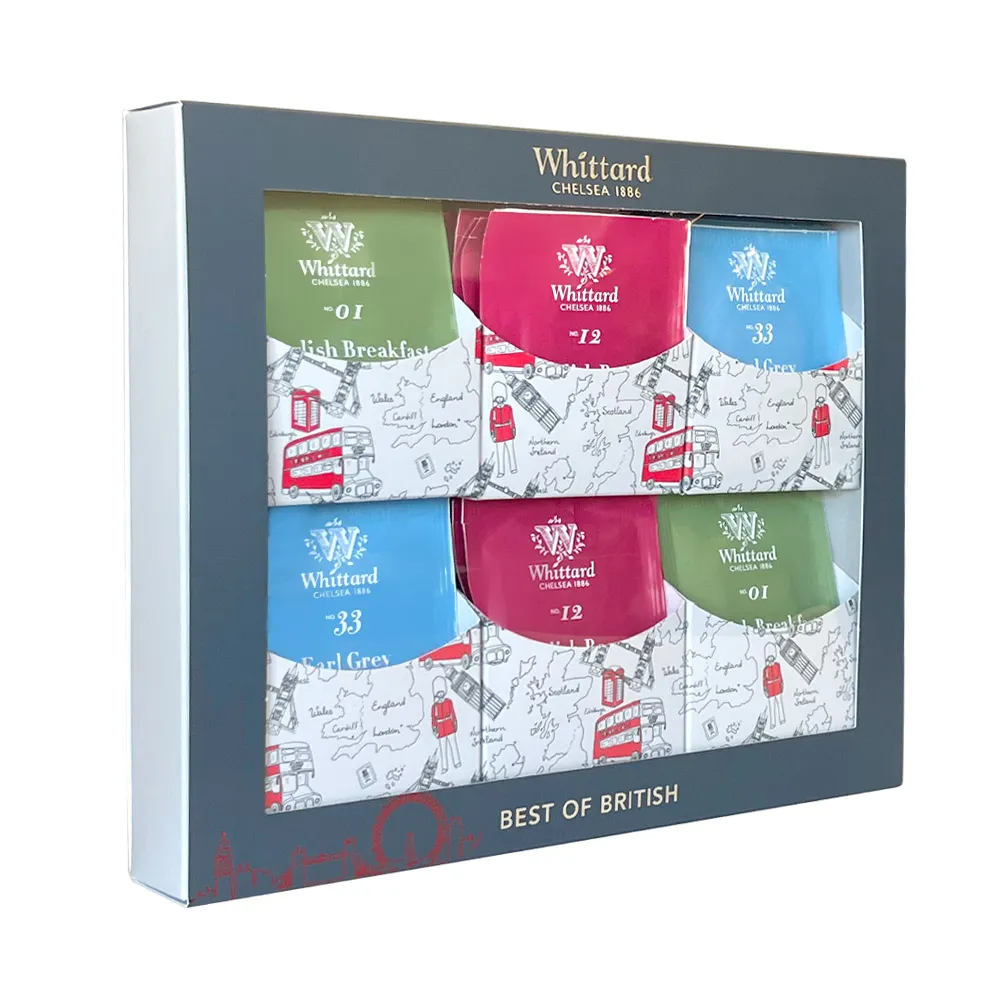 【Whittard】英倫風情綜合茶包禮盒-30入(附品牌提袋)(中秋禮盒)