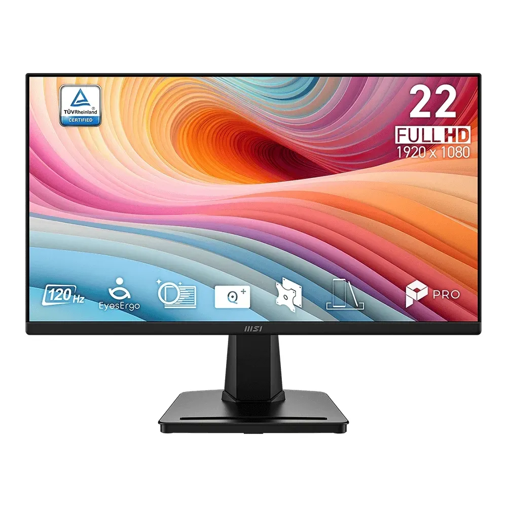 【MSI 微星】2入組★PRO MP225 E12VL 22型 120Hz 平面美型商用螢幕(TUV護眼認證/HDMI/1ms)