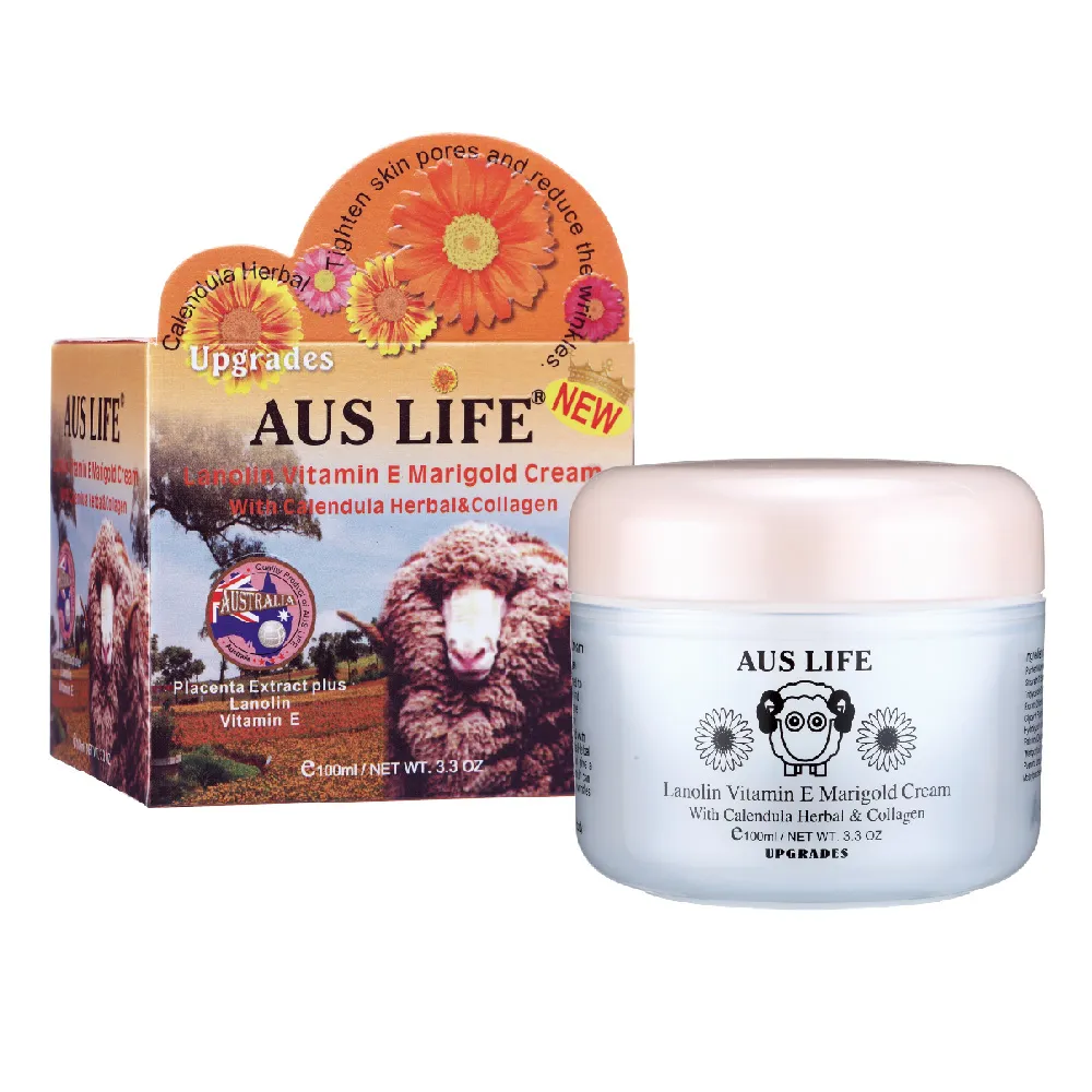 【AUS LIFE 澳思萊】澳洲金盞花保濕綿羊乳凍100mlX5(天然保濕抗老修護5件特惠組)