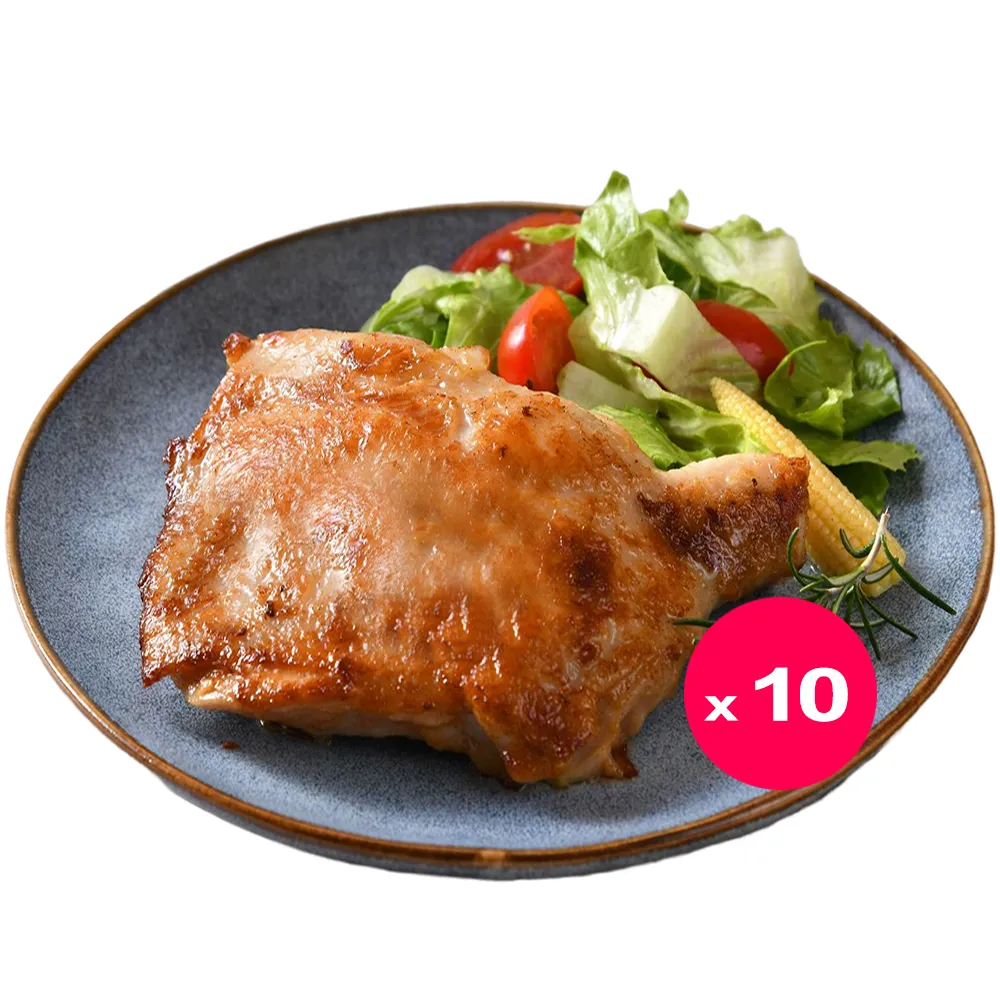 【卜蜂】醃漬去骨雞腿排-香嫩蜜汁 超值10包組(200g/包_團購.居家料理.露營燒烤)
