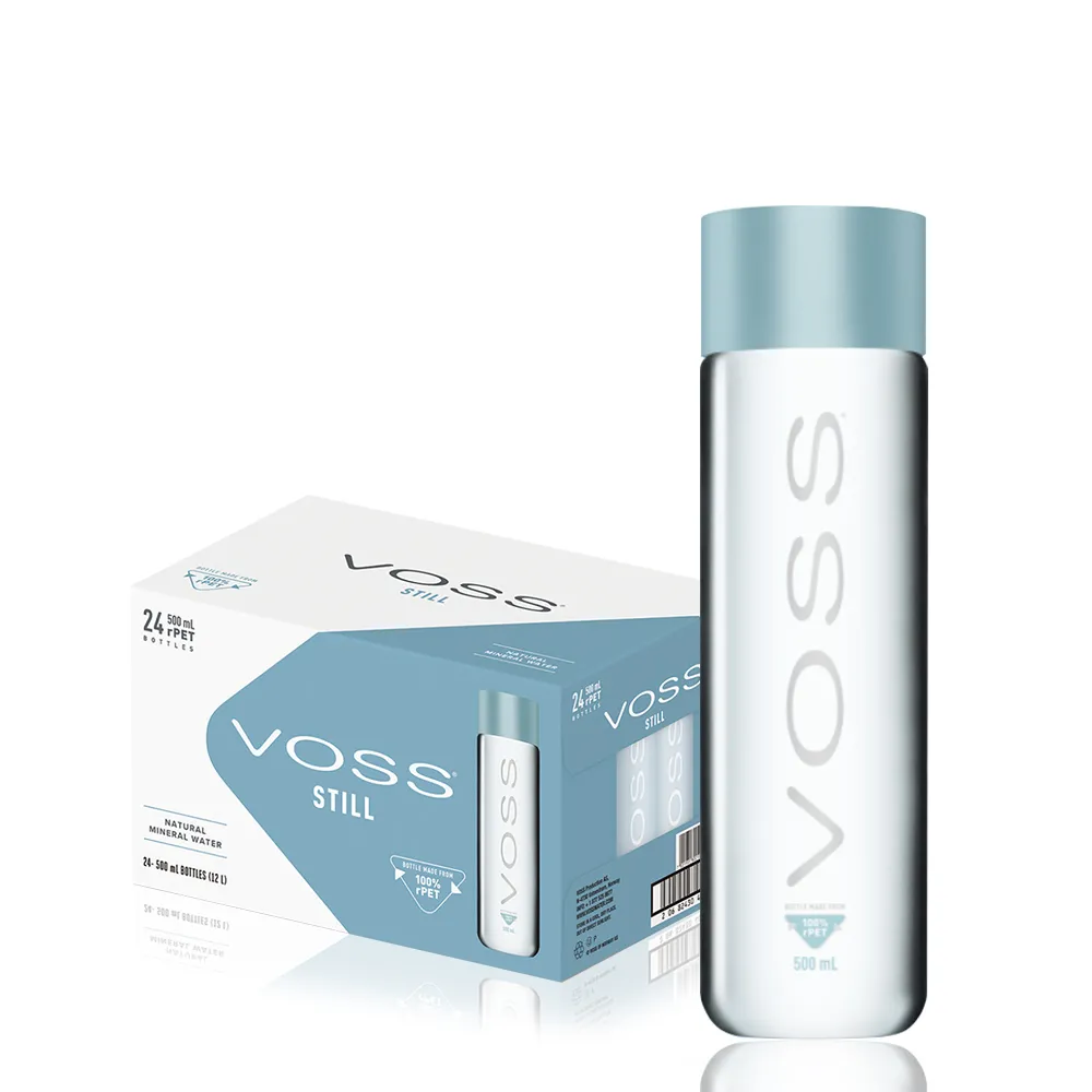 【VOSS 芙絲】挪威天然礦泉水寶特瓶裝500mlx24入/箱(原廠總代理直營)