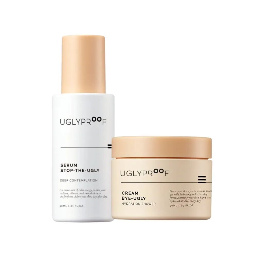 【UGLYPROOF】黃色營養霜50ml + 精華30ml 套組 全天候保濕 深層滋潤 修護 純素 官方直營(韓國原廠公司貨)
