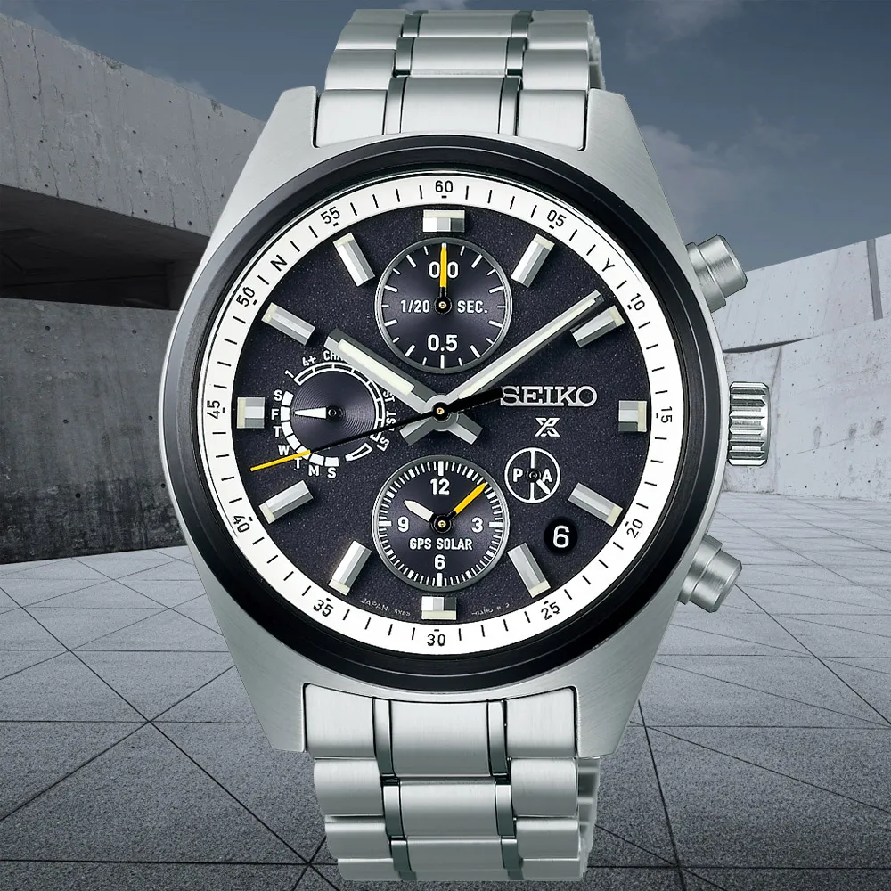 【SEIKO 精工】Astron系列 GPS 雙時區 太陽能計時腕錶 錶 手錶 送禮 (SSH167J1/5X83-0AH0D)