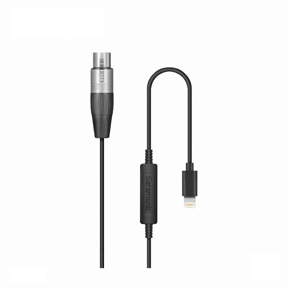 【Saramonic 楓笛】LC-XLR XLR轉Lightning麥克風轉接線(勝興公司貨)