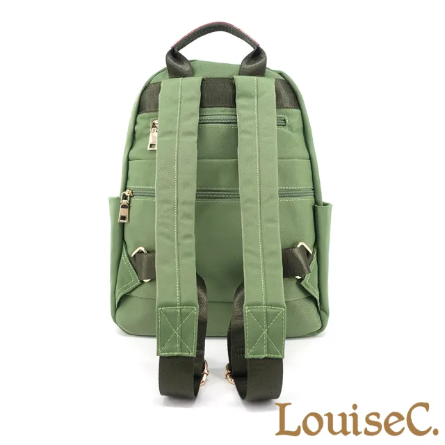 【LouiseC.】雙11 Tree House 尼龍 植鞣革牛皮 行李桿插袋 多收納 手提後背防水包 3色 CC58223