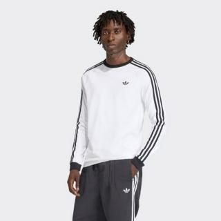 【adidas 愛迪達】運動 休閒 長袖 大學T 男上衣 3S LS TEE(KE3545)