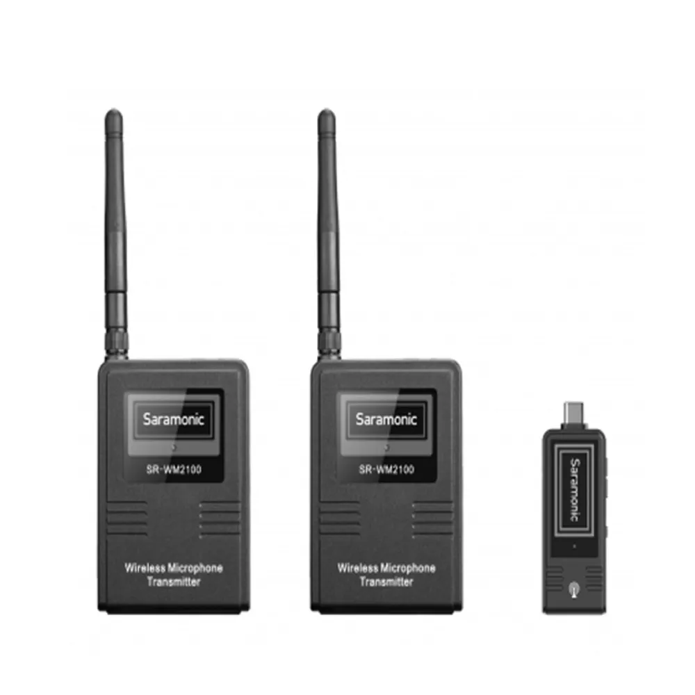 【Saramonic 楓笛】SR-WM2100 U2 一對二無線麥克風系(勝興公司貨)