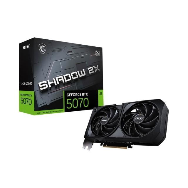 【MSI 微星】RTX 5070 12G SHADOW 2X OC顯示卡