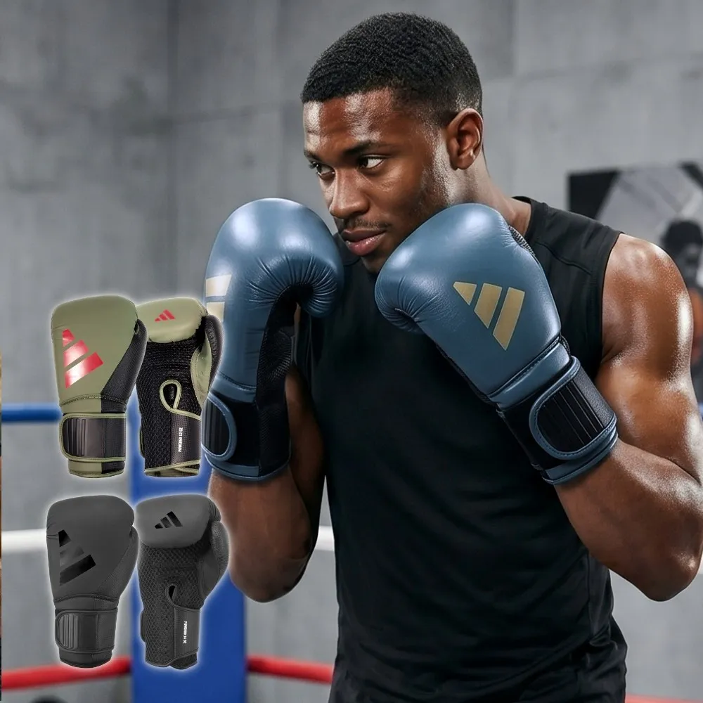 【adidas 愛迪達】POWER 50 聚力型高透氣拳擊手套 (拳擊 泰拳 格鬥 搏擊 拳套 健身 有氧)