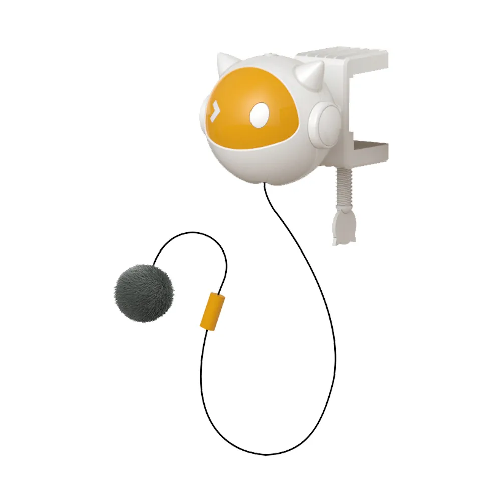 【Nil】自動升降逗貓球 自嗨伸縮逗貓玩具 電動解悶寵物用品 毛絨玩具 貓玩具 逗貓棒