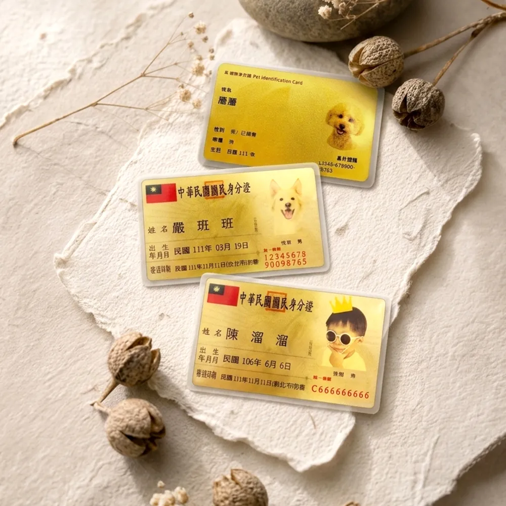 【GJS 金敬順】黃金身分證 客製 彌月 寵物 祝賀(金重:0.50錢)