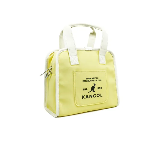 【KANGOL】雙11 女 側背包 肩背 斜背 小側包 淺黃(6625170561)