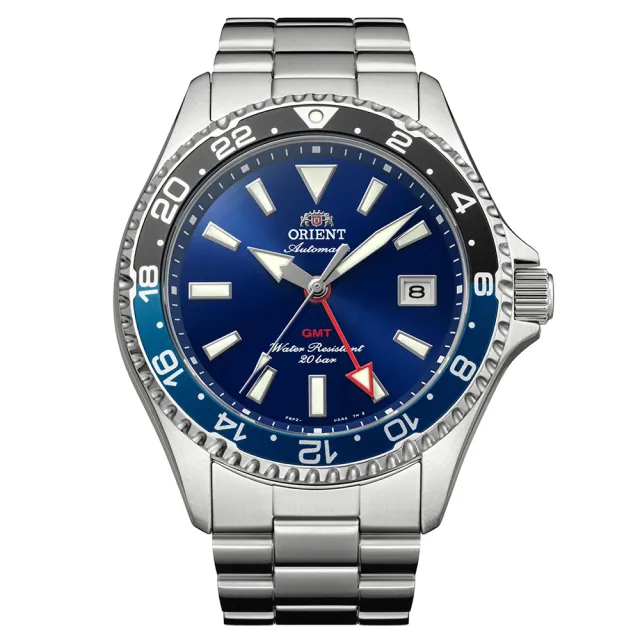 【ORIENT 東方錶】運動系列 Mako GMT 潛水機械腕錶 錶 週年慶 雙11 (RA-BC0003L)