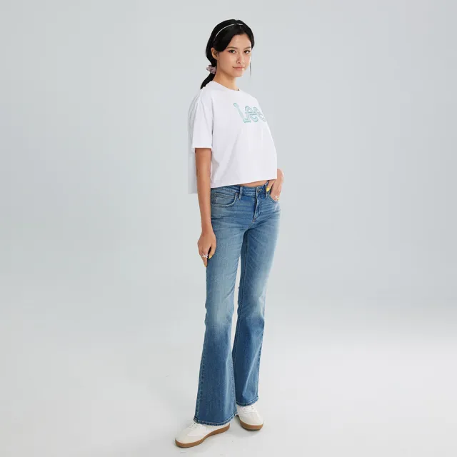 【Lee】女裝 牛仔褲 / 426 高腰修身彈性 喇叭褲型 淺藍洗水 / LB617142839