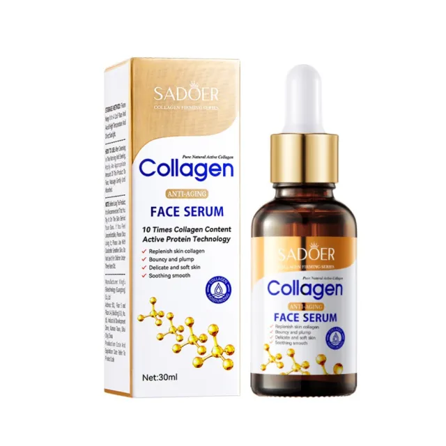 【iBloom】SADOER骨膠原抗皺臉部精華液30ml 6入組 (膠原蛋白 補水保濕 滋潤緊緻 深層滋養)