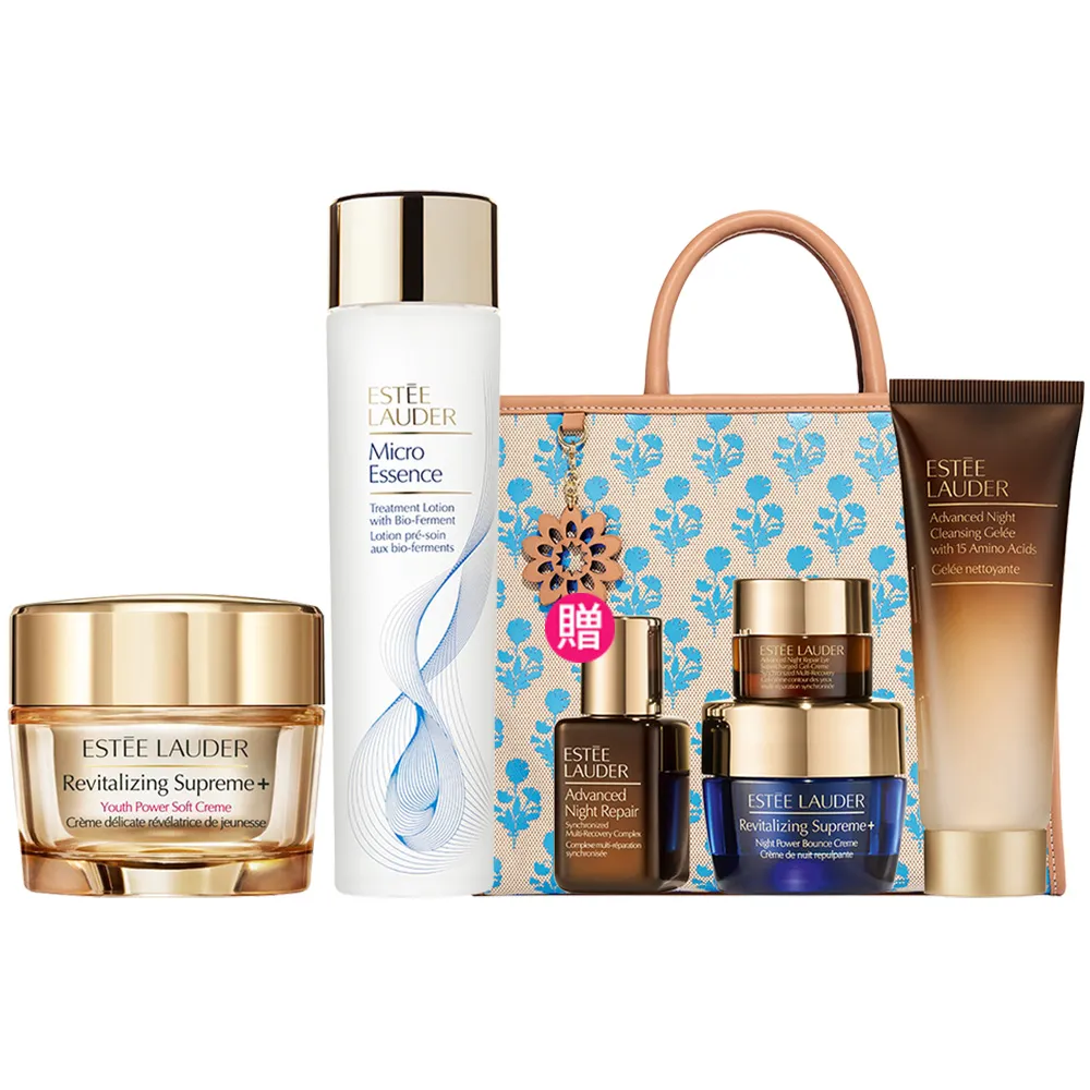 【Estee Lauder 雅詩蘭黛】年輕無敵膠原霜75ml+原生露/櫻花版200ml(乳霜/化妝水)
