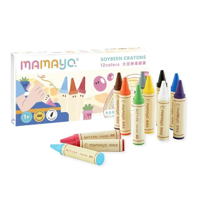 【mamayo 媽媽友】MIT台灣製大豆無毒兒童蠟筆(幼兒蠟筆)