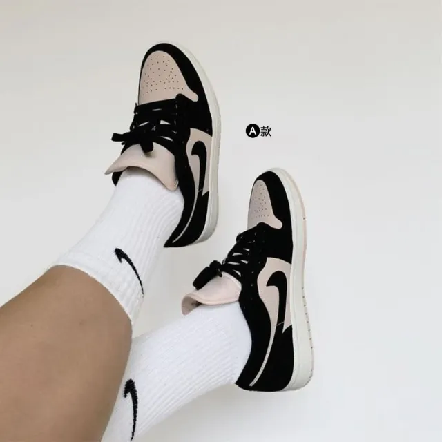 【NIKE 耐吉】運動鞋 休閒鞋 WMNS AIR JORDAN 1 LOW 女鞋 復古鞋 經典 小Dior 黑白灰白 多款(DC0774-122&)