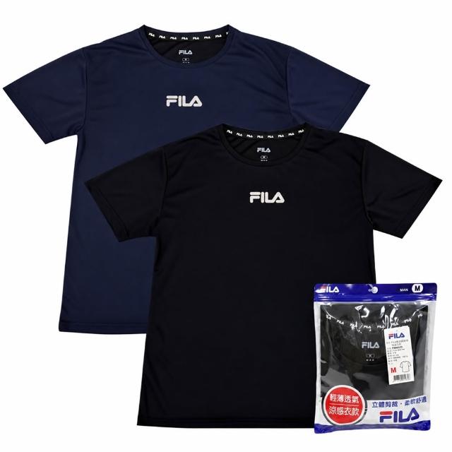【Porabella】FILA男涼感圓領短袖上衣 男女款 涼感衣 打底衣 內搭衣 素T