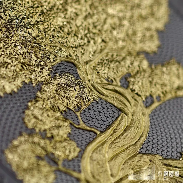 (行闊國際) 日耳曼鑄幣廠2025神話森林系列: 世界樹金葉版99.99% 鍍釕 鍍金 1盎司 白銀 銀幣