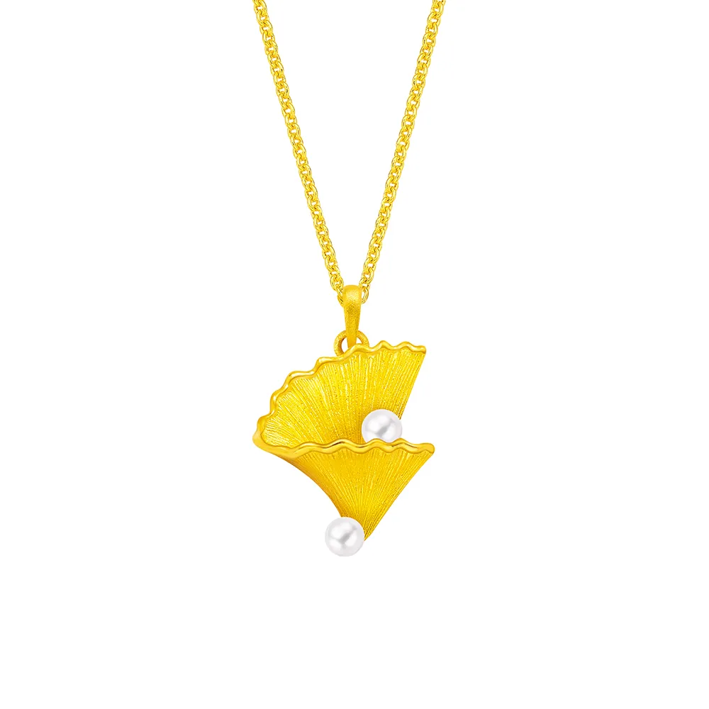 【Just Gold 鎮金店】綻美de Perle 黃金吊墜(不含鍊)