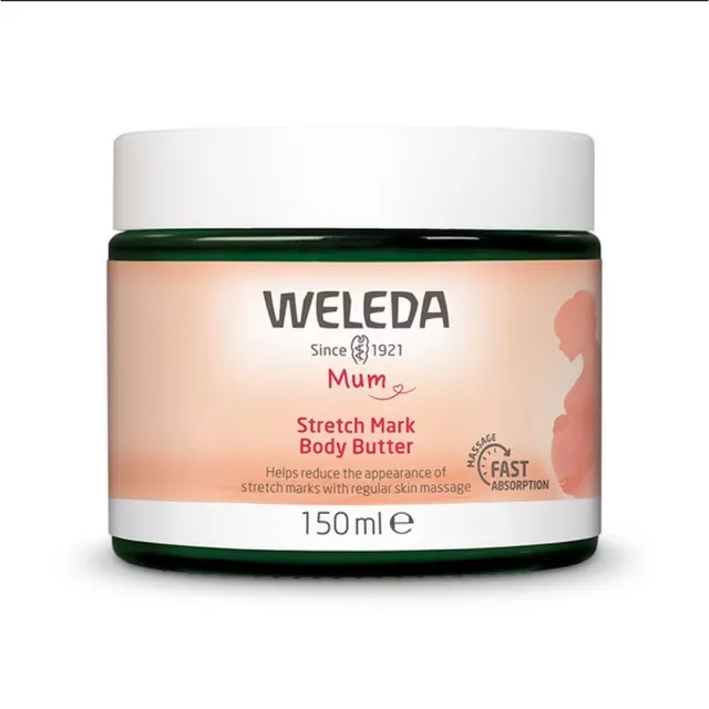 【WELEDA 薇蕾德】孕媽咪緊緻撫紋霜 150ml/罐(緩解乾燥緊繃滋潤肌膚)