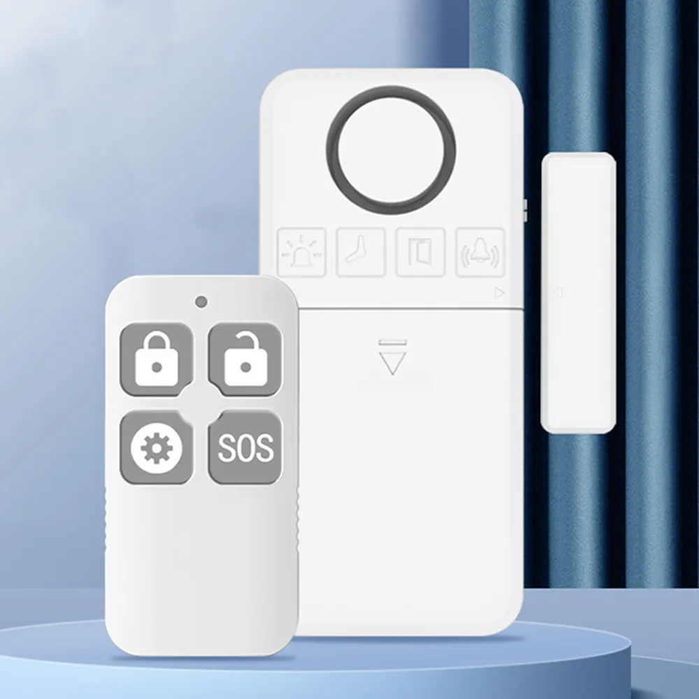 【Nil】130分貝遙控門磁報警器 家用門窗防盜警報器 門鈴提醒器