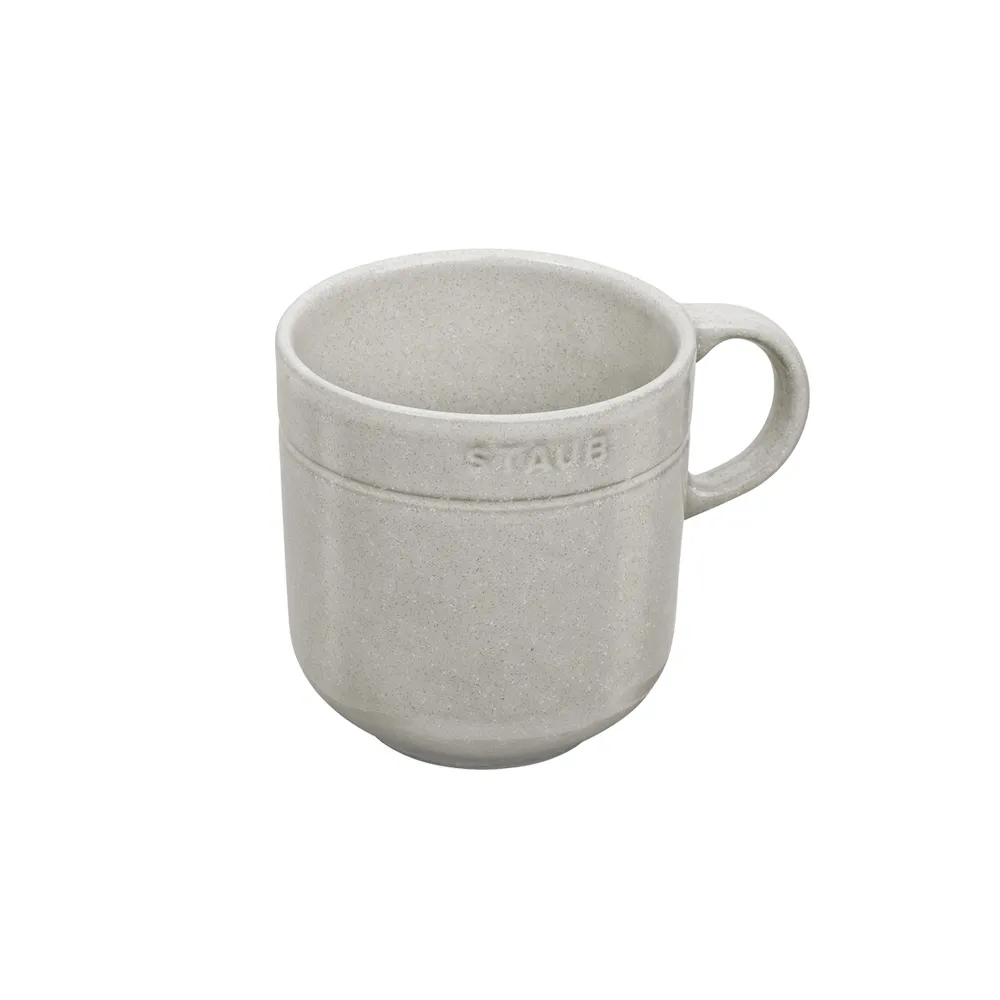 【STAUB】陶瓷馬克杯-松露白/300ml(德國雙人牌集團官方直營)