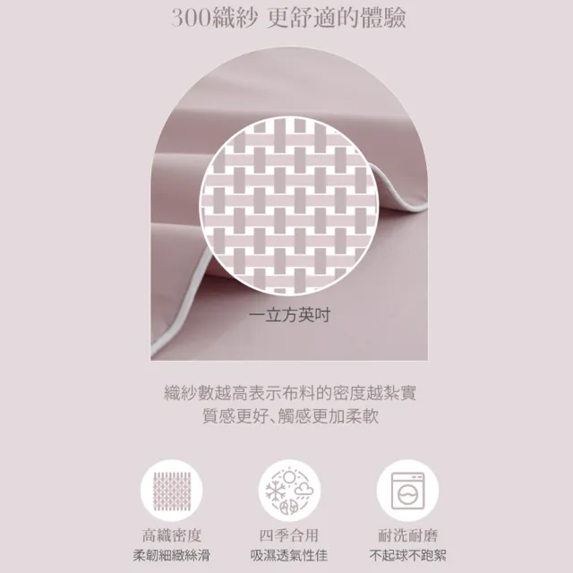 【DON】買1送1 300織長絨棉床包枕套組/天絲棉(雙人/加大 多款任選)