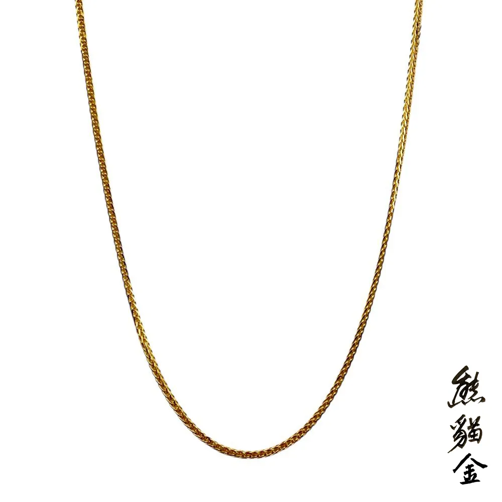 [熊貓金]黃金項鍊雅緻蛇骨鍊0.60錢