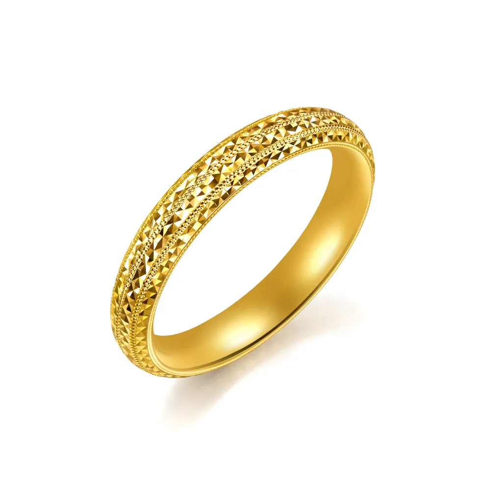 【點睛品】星光流轉 黃金戒指_計價黃金(港圍17)