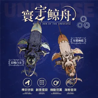 【ArtLife 藝術生活】DIY袖珍小屋_Joinco木質拼裝奇幻飛船_寰宇鯨舟 (微縮藝術精品 娃娃屋 DIY 交換禮物)