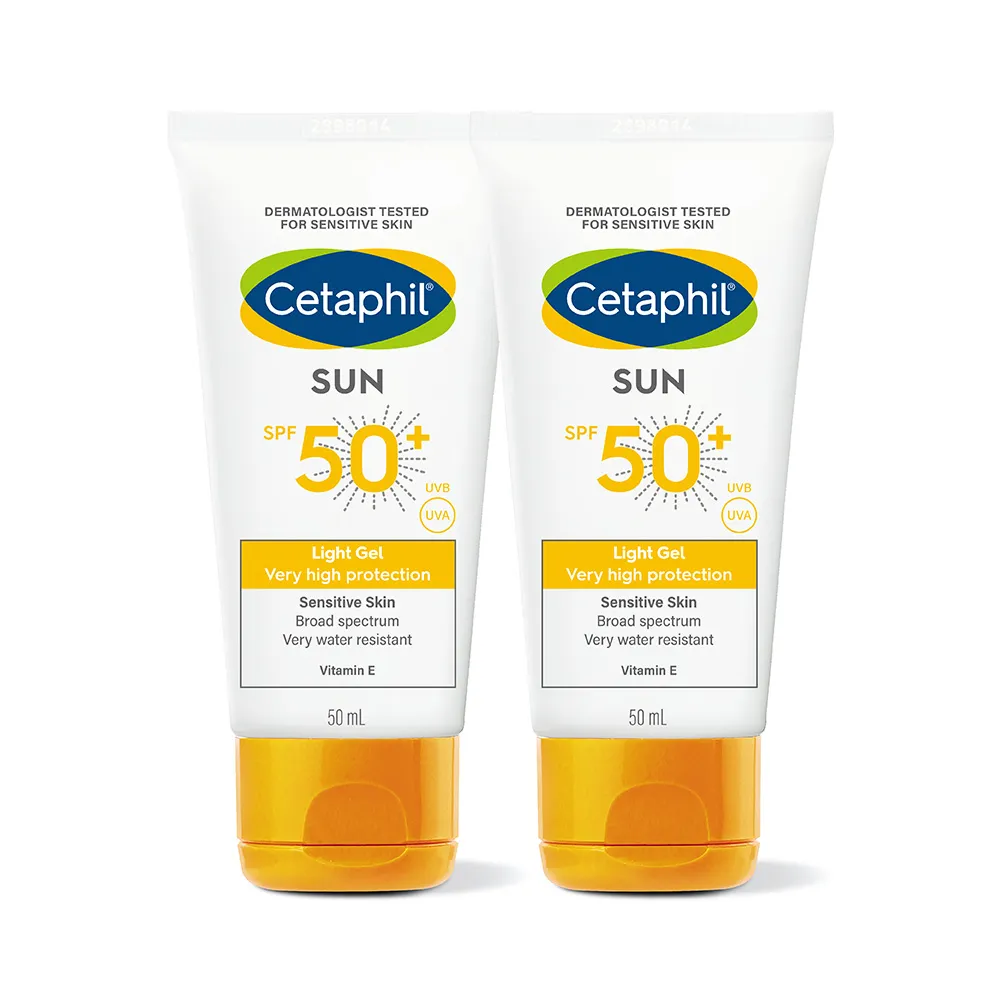 【Cetaphil 舒特膚】官方直營 高效防曬凝露SPF50+•UVA/UVB 50ml(清爽防曬/抗UV)