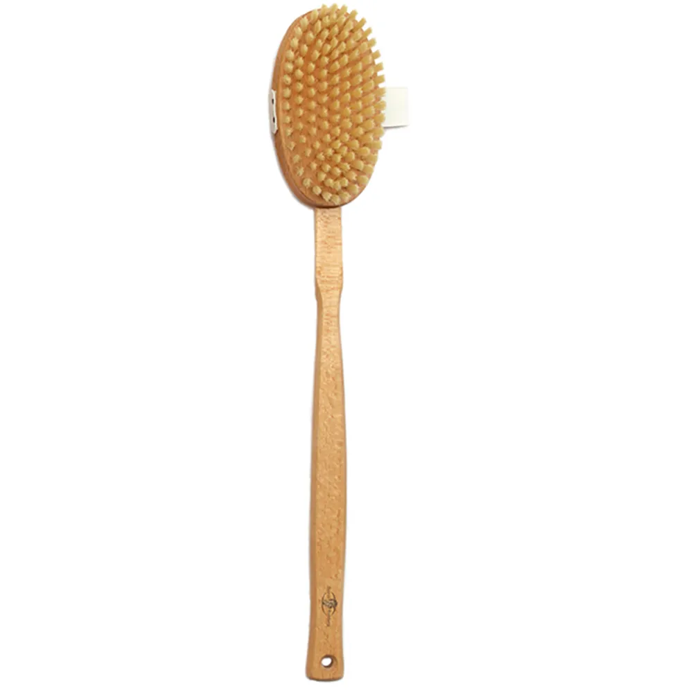 【BRAUN WETTBURG 珀薇】德國製 白豚鬃長柄放鬆沐浴按摩刷(厚刷/沐浴按摩美容/99狂購)