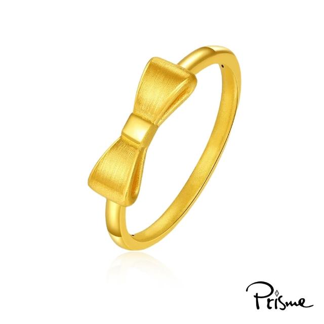 【Prisme】黃金戒指 純金999 蝴蝶結戒指單圈固定圍 (約重0.12錢±0.03)