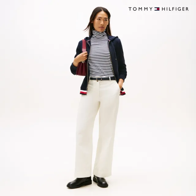 【TOMMY HILFIGER】官方旗艦館Heritage 拉鍊連帽外套 藍色