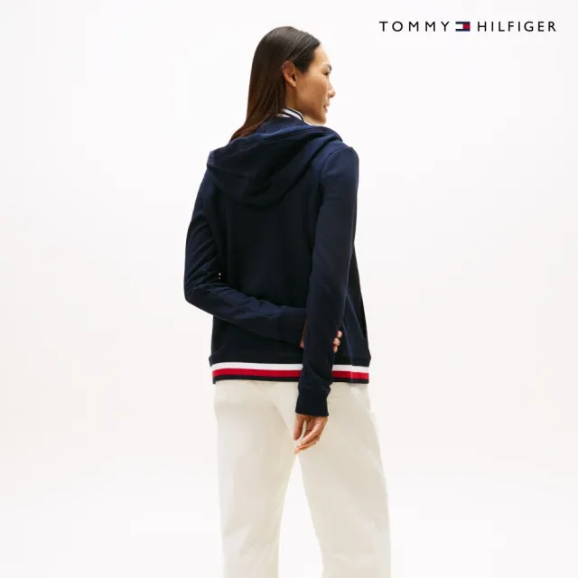 【TOMMY HILFIGER】官方旗艦館Heritage 拉鍊連帽外套 藍色