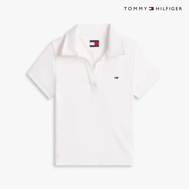 【TOMMY HILFIGER】官方旗艦館Slim Fit Ribbed Polo Shirt 裸色