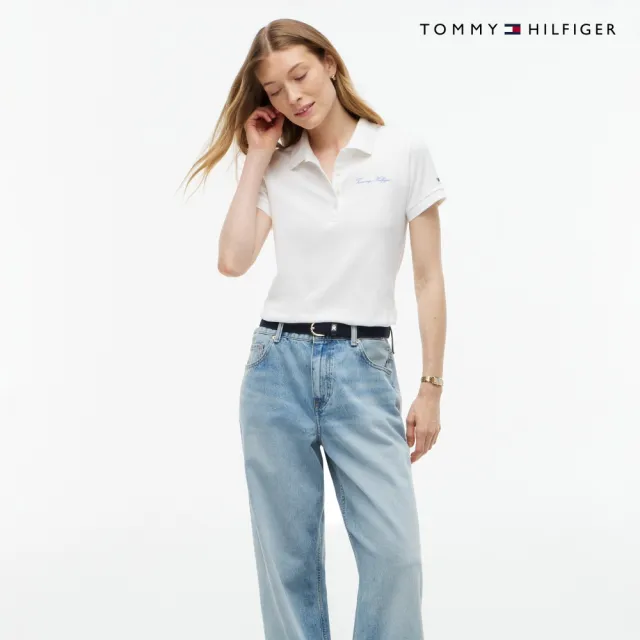 【TOMMY HILFIGER】官方旗艦館Slim Script Logo Polo 裸色
