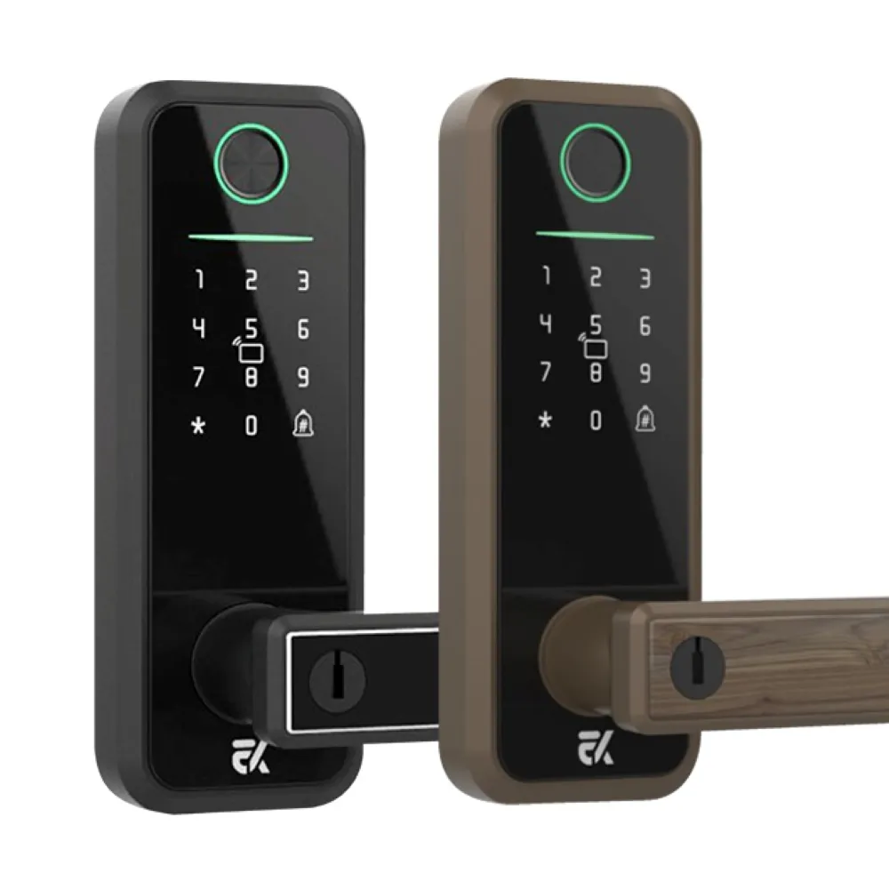 【EASYKEY】EK R113 把手型 智慧電子鎖/智能鎖/輔助鎖-黑色 (指紋│卡片│密碼│鑰匙│APP)