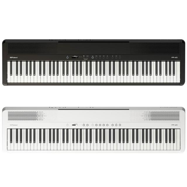 【ROLAND 樂蘭】最新款FP-40 數位鋼琴-單機組黑白任選 ｜ 原廠贈品+保固 ｜全廠公司貨