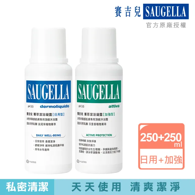 【SAUGELLA 賽吉兒】完美潔淨組