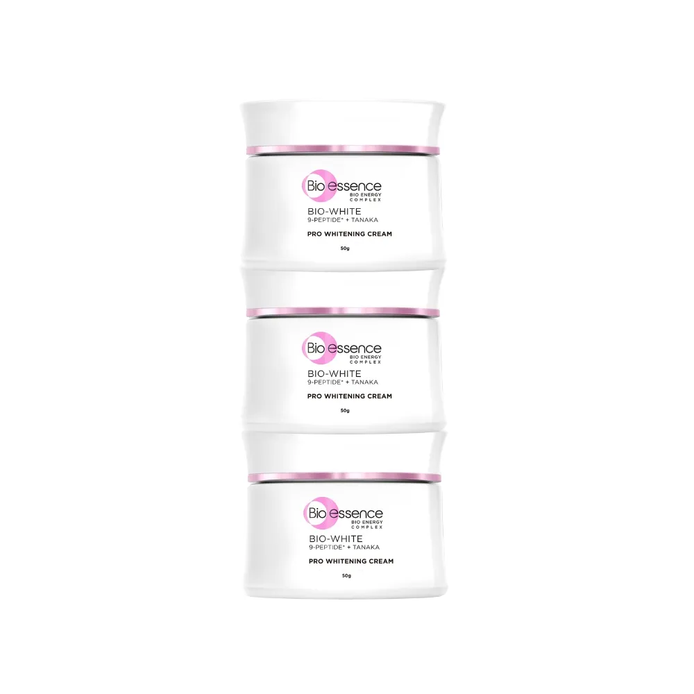 【Bio-essence 碧歐斯】乳霜 BIO升級版超能煥白極光亮膚霜50g(3入組)